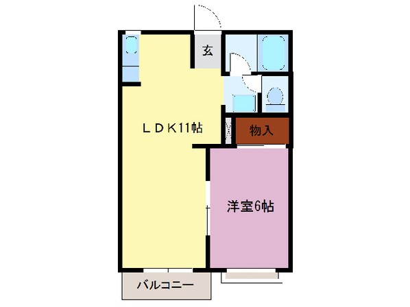 タウニィ楊原の物件間取画像